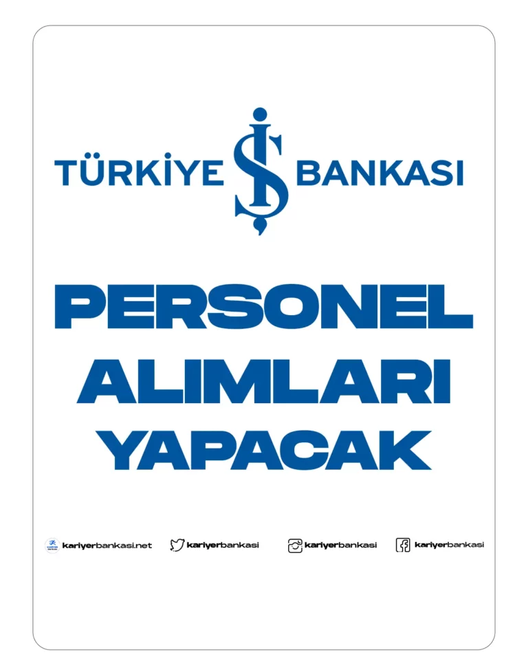 iş bankası personel alımları