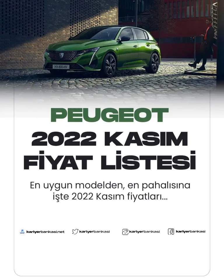 KASIM 2022 FİYAT LİSTESİ