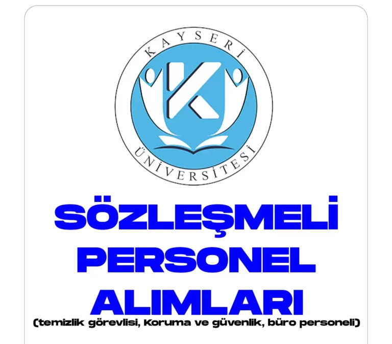 Kayseri Üniversitesi personel alımı
