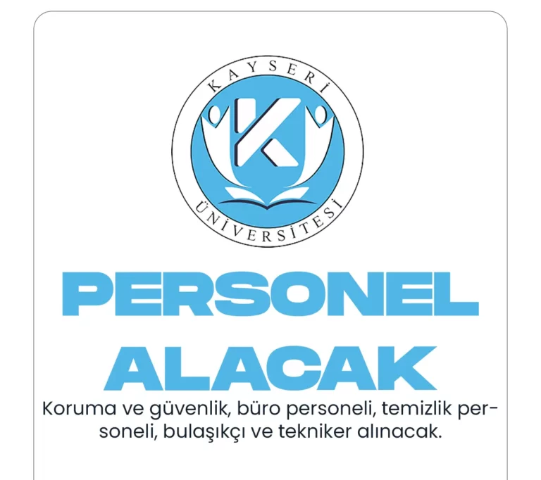 kayseri üniversitesi personel alımı