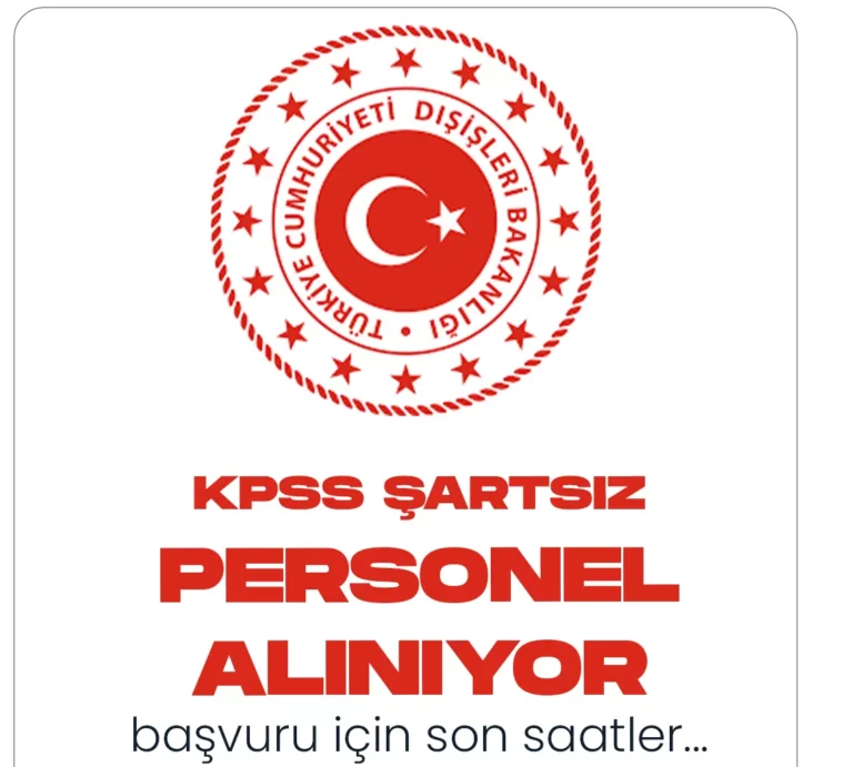 KPSS ŞARTSIZ PERSONEL ALIMI