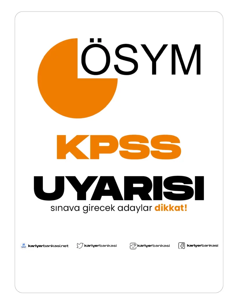 KPSS UYARISI