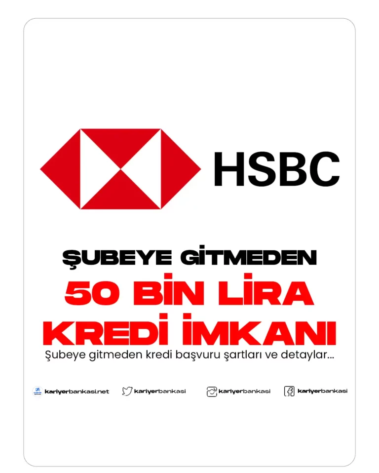 şubeye gitmeden kredi imkanı