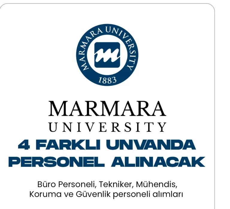 marmara üniversitesi personel alımı