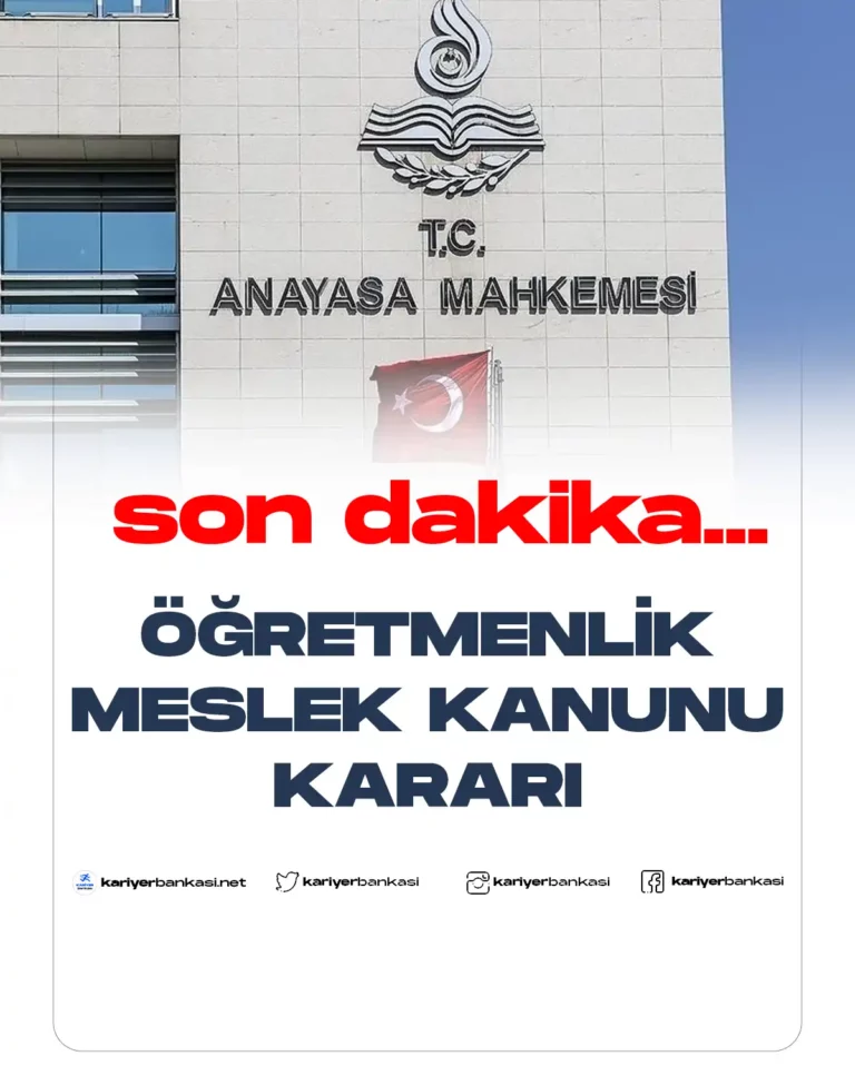ÖĞRETMENLİK MESLEK KANUNU