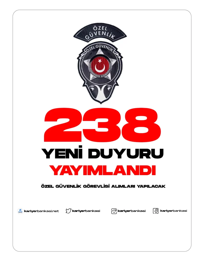 özel güvenlik görevlisi alımı