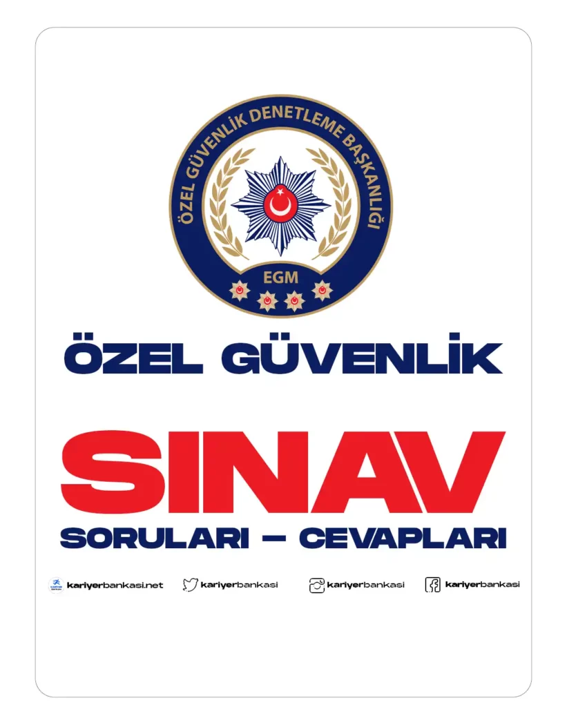 özel güvenlik sınav soruları