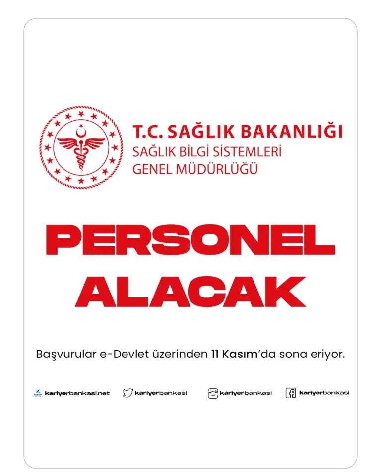Sağlık Bakanlığı personel alımı