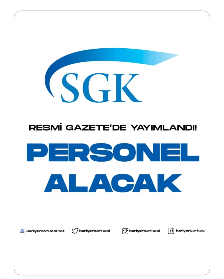 sgk personel alımı