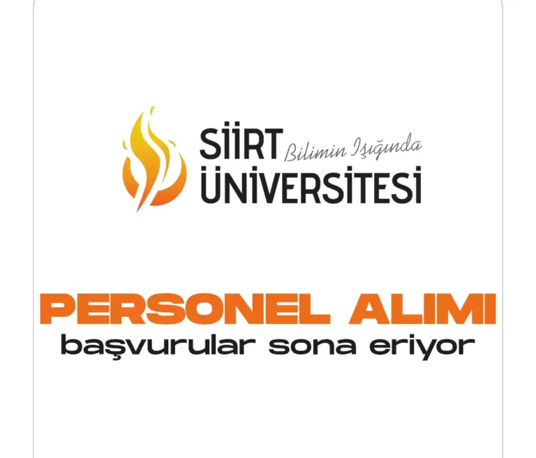 siirt üniversitesi personel alımı
