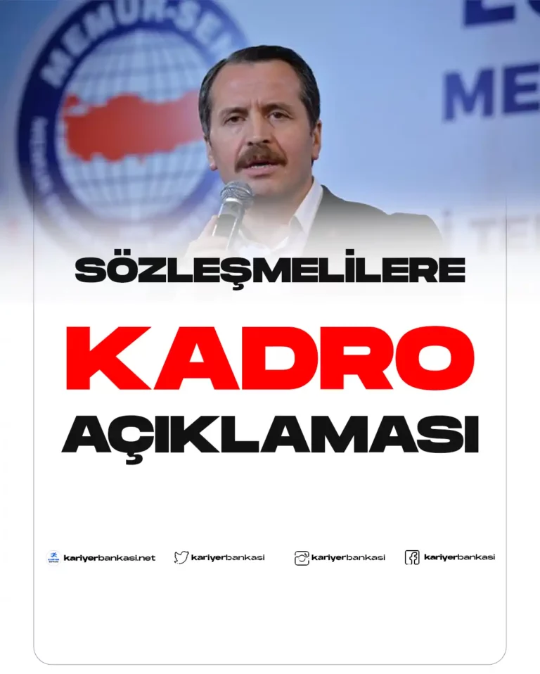 sözleşmelilere kadro