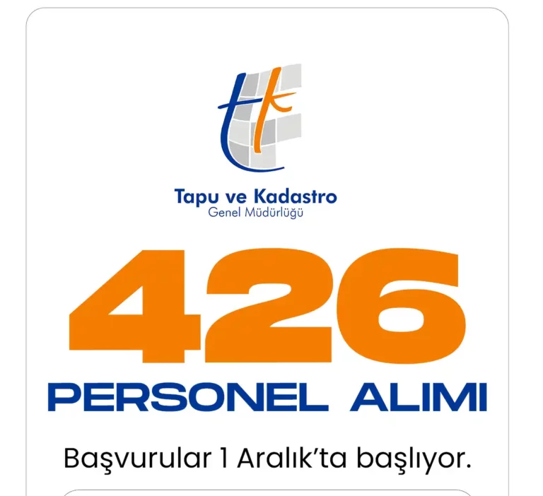 426 personel alımı