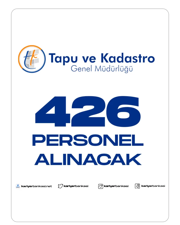 tapu ve kadastro genel müdürlüğü personel alımı