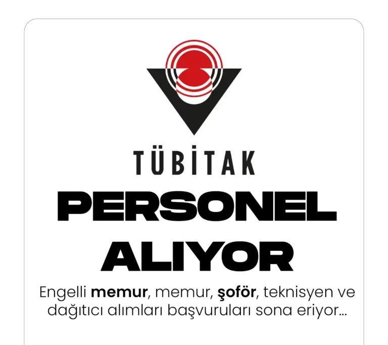 tübitak personel alımı