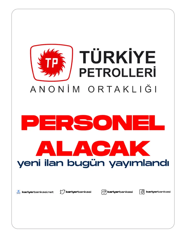 türkiye petrolleri personel alımı