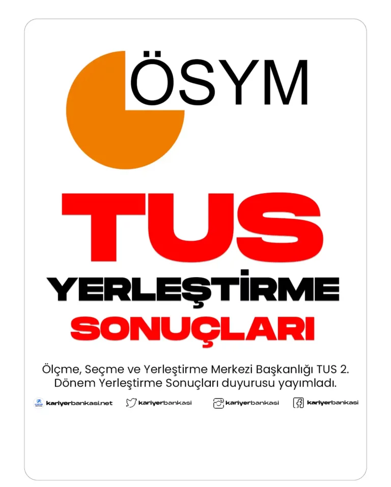 TUS YERLEŞTİRME SONUÇLARI
