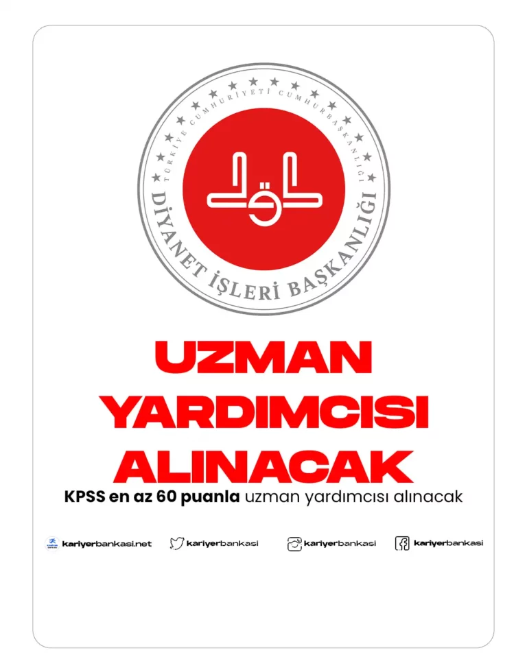 uzman yardımcısı alımı yapılacak