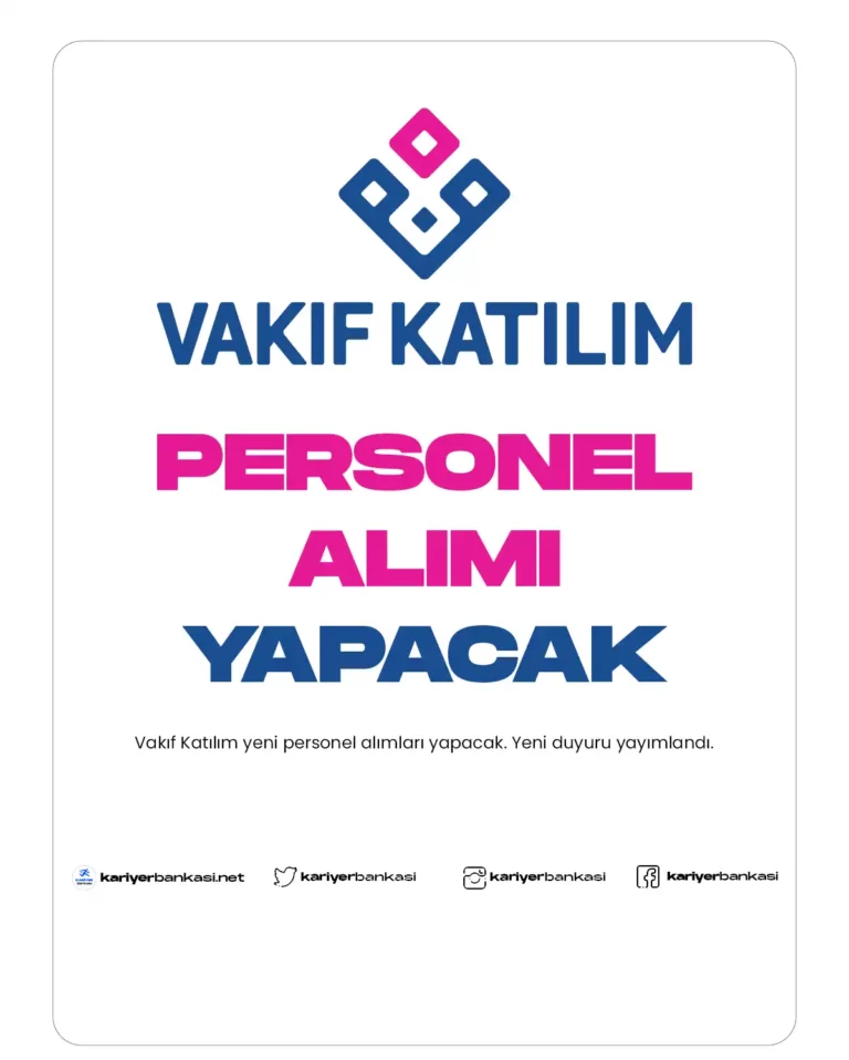 VAKIF KATILIM PERSONEL ALIMI