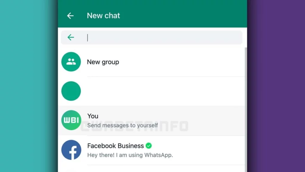 whatsapp kendine mesaj atma
