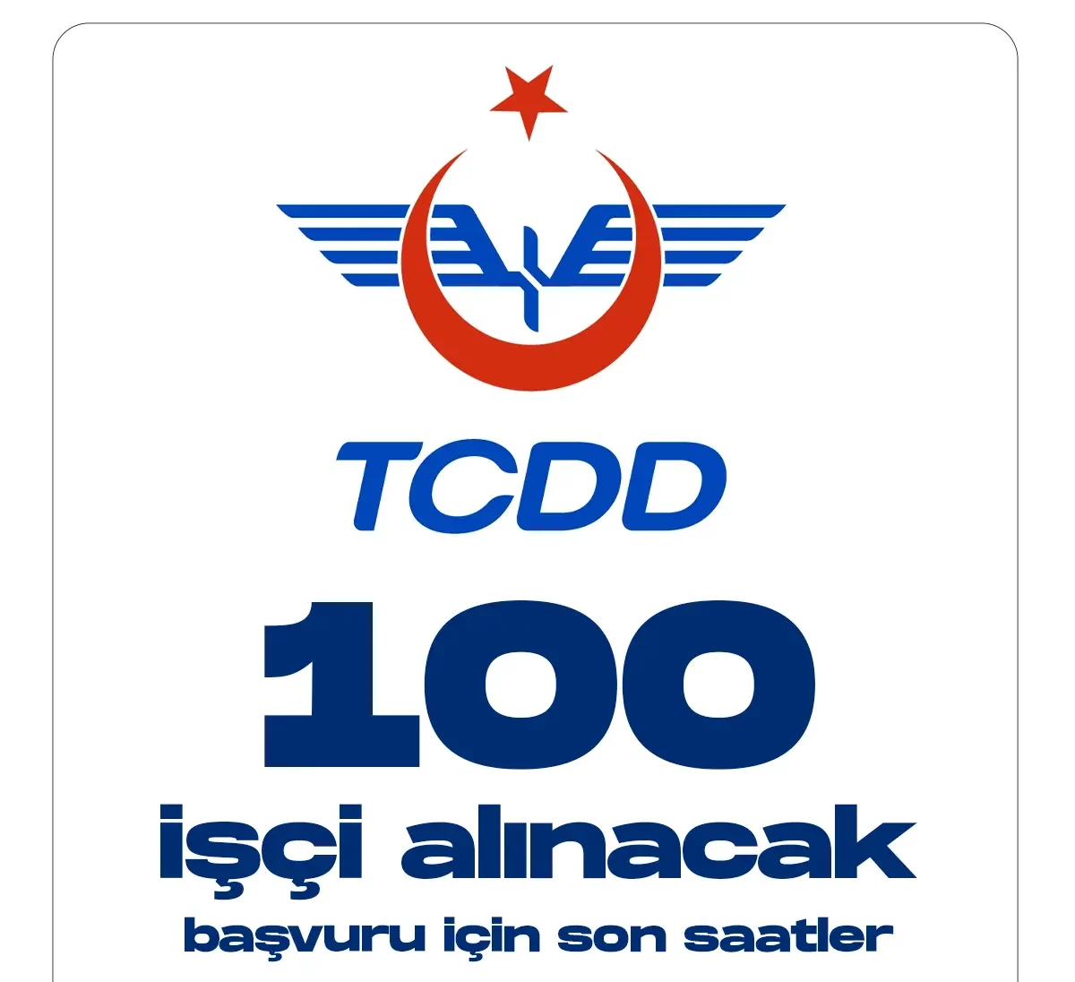 TCDD 100 işçi alacak