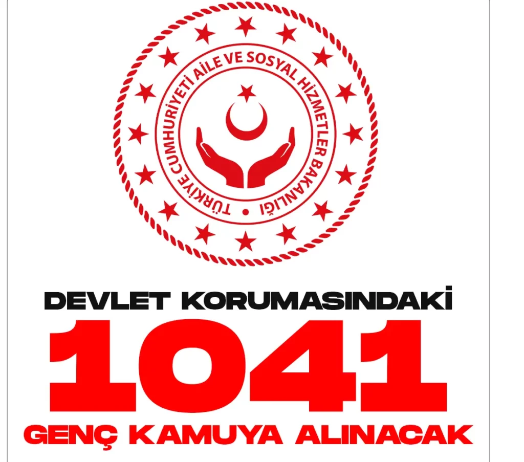 2828 SAYILI KANUN KAPSAMINDA 1041 GENÇ KAMUYA ATANACAK.