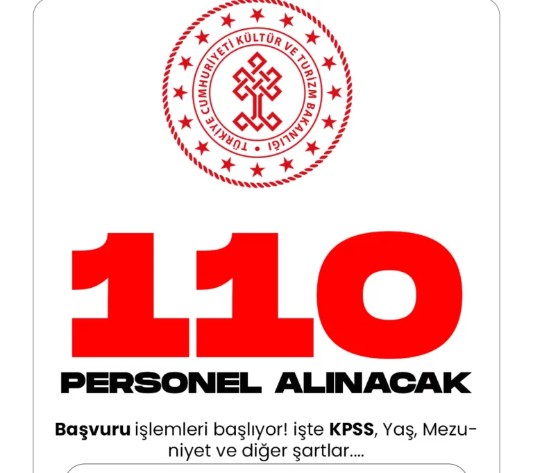 Kültür ve Turizm Bakanlığı 110 Kütüphaneci alımı için başvuru süreci Pazartesi (5 Aralık 2022) itibariyle başlıyor.