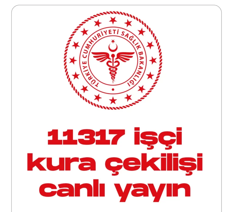 Sağlık Bakanlığı işçi alımı kura çekilişi canlı yayın.