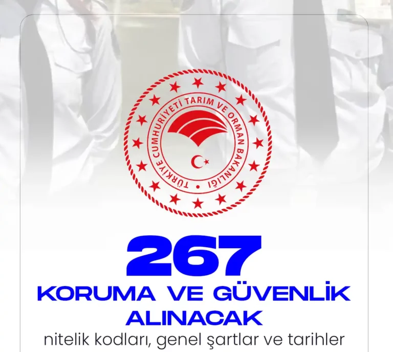 Tarım ve Orman Bakanlığı KPSS tercihlerinde koruma ve güvenlik personeli alımları da yapılacak.