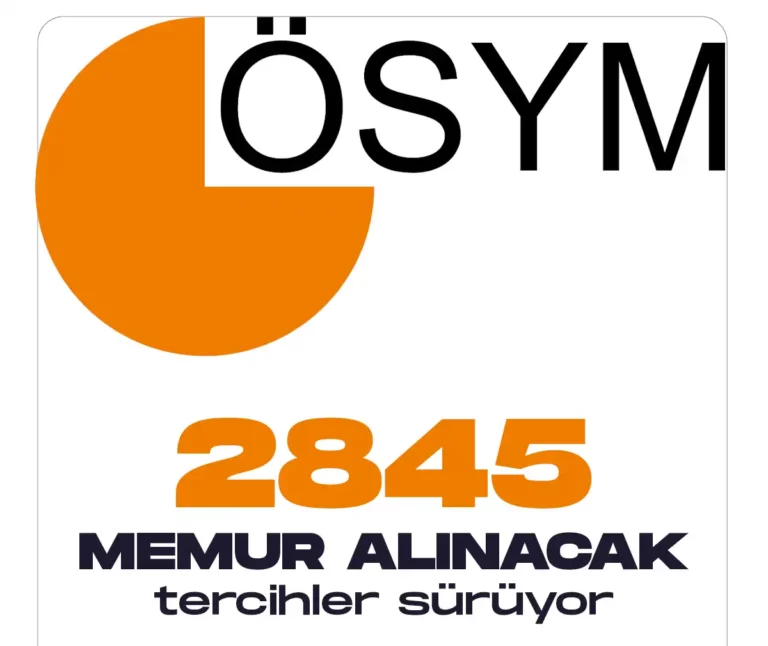 KPSS 2022-2 ile 2845 memur alımı yapılacak. Tercih işlemleri devam ediyor.