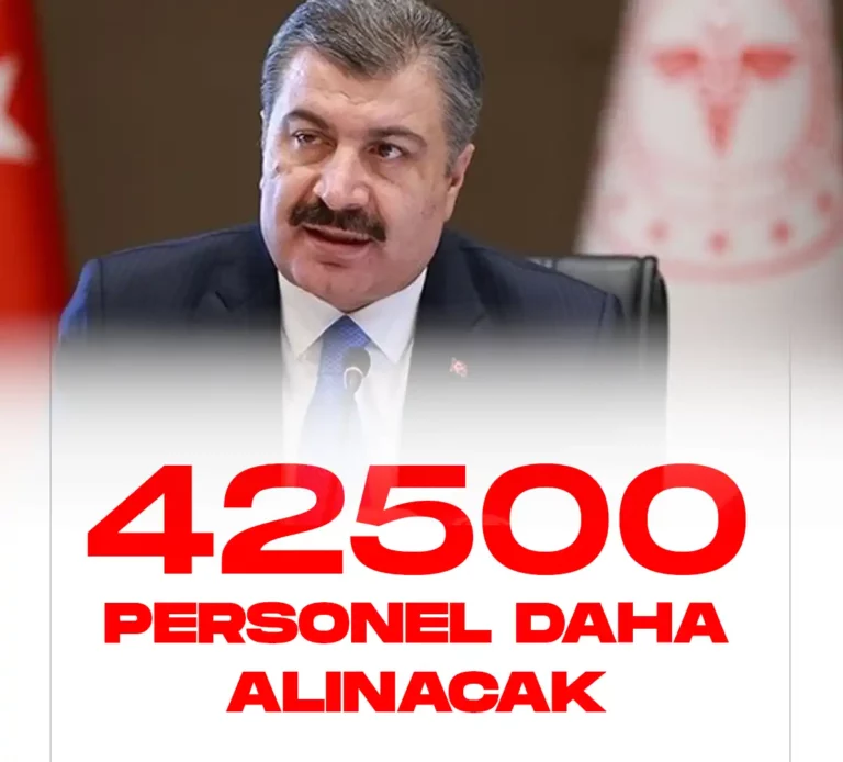 Sağlık Bakanlığına 42 bin 500 personel daha alınacak.