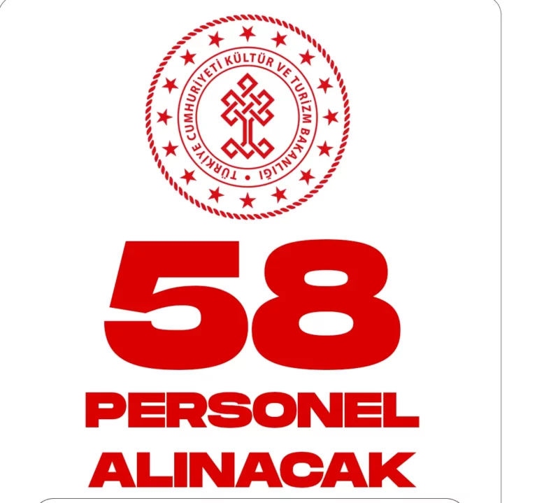 58 personel alımı yapılacak.