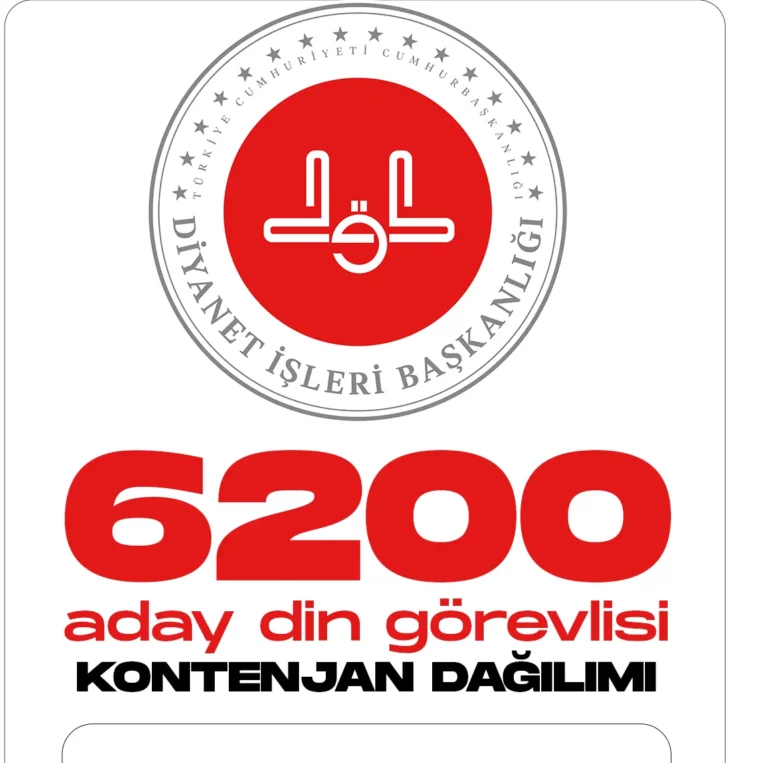 6200 aday din görevlisi alımı kontenjan dağılımı.