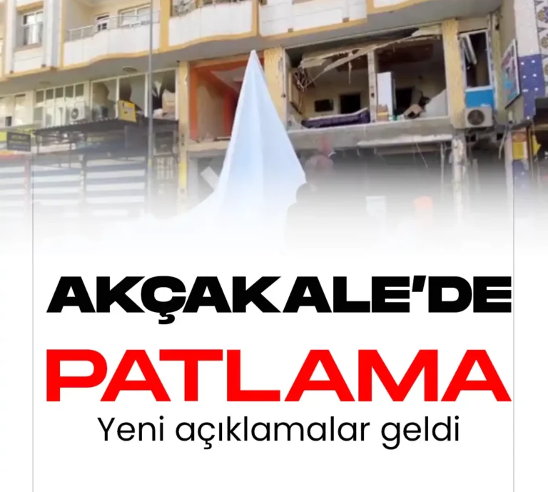 Son Dakika... Akçakale'de meydana gelen patlamaya ilişkin yeni açıklamalar geldi.