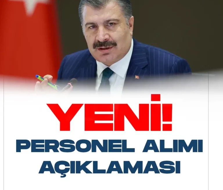 Sağlık Bakanı Fahrettin Koca'dan yeni sağlık personeli alımı açıklamaları geldi.