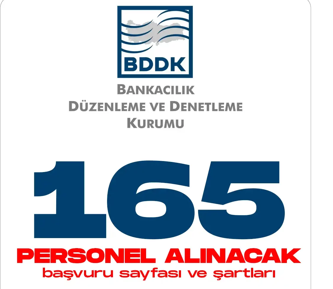 BDDK 165 personel alımı için başvurular e-Devlet Kariyer kapısı üzerinden alınıyor.
