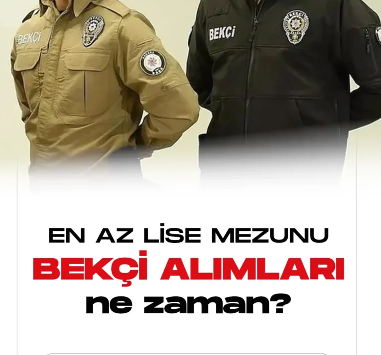 En az lise mezunu bekçi alımları ne zaman yapılacak. Bekçilik şartları neler.