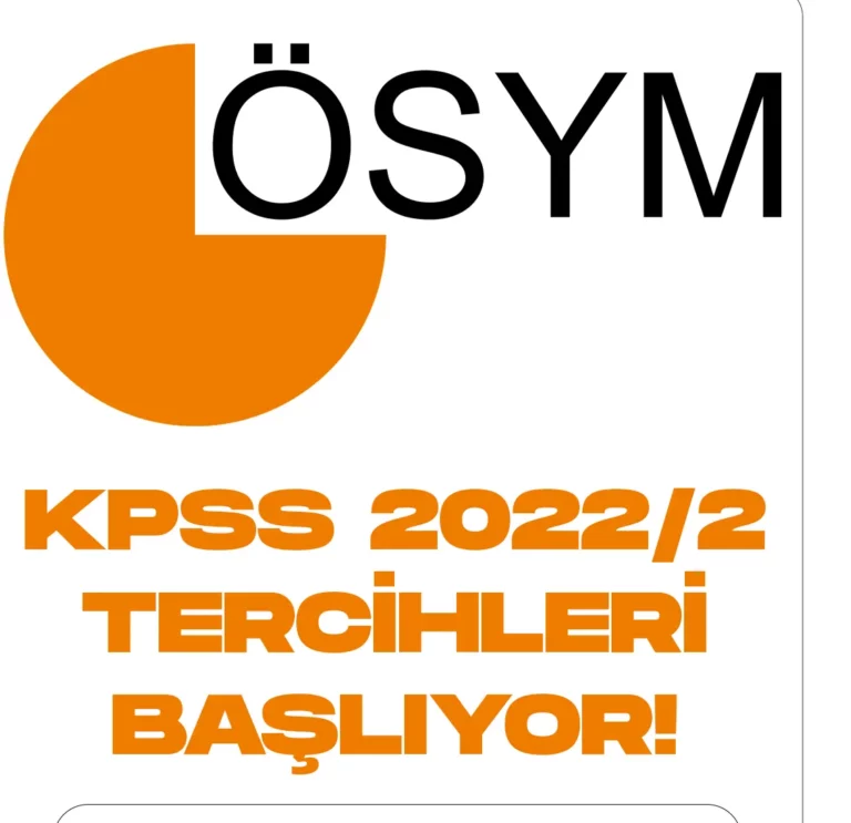 KPSS 2022 2 ile merkezi atama için tercih süreci 21 Aralık 2022 itibariyle başlıyor.
