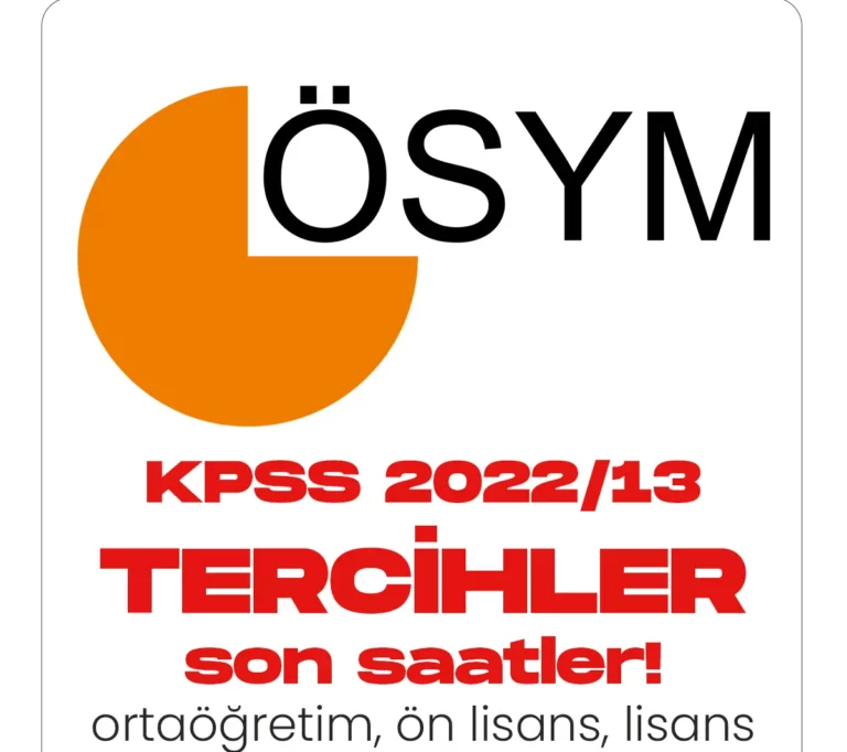 KPSS 2022-13 Tercih işlemlerinde son saatlere giriliyor. Adaylar gün sonuna kadar işlemlerini yapabilir.