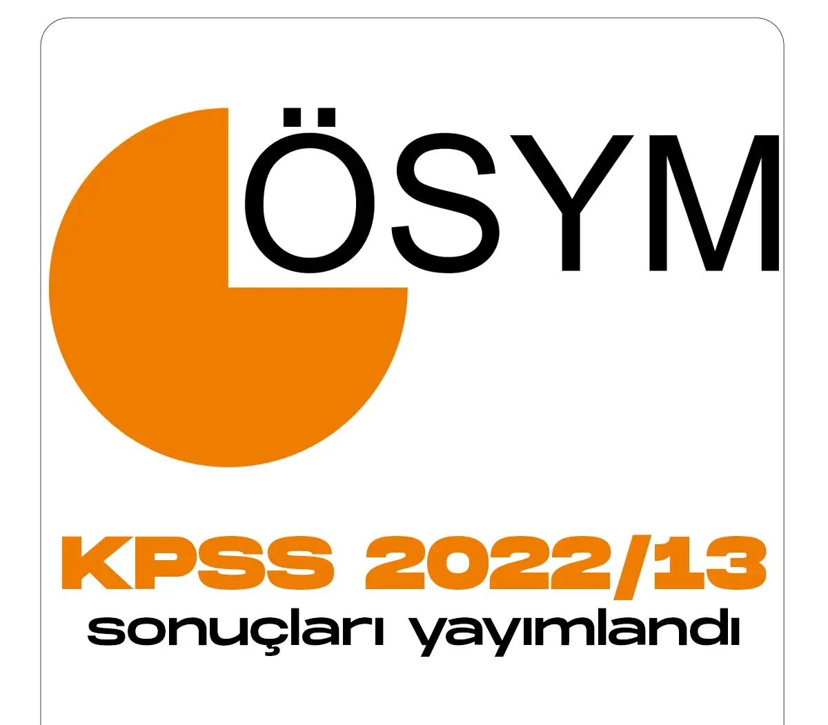 ÖSYM tarafından KPSS 2022 13 Tercih sonuçları duyurusu yayımlandı.