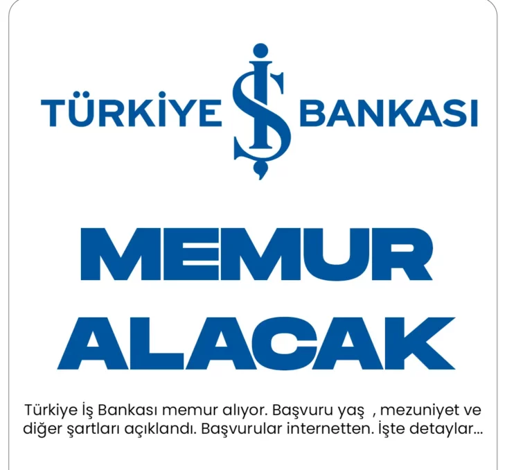 Türkiye İş Bankası memur alımı yapacak. İstanbul'daki alımlar için başvurular 29 Aralık'a kadar internetten gerçekleştirilecek.
