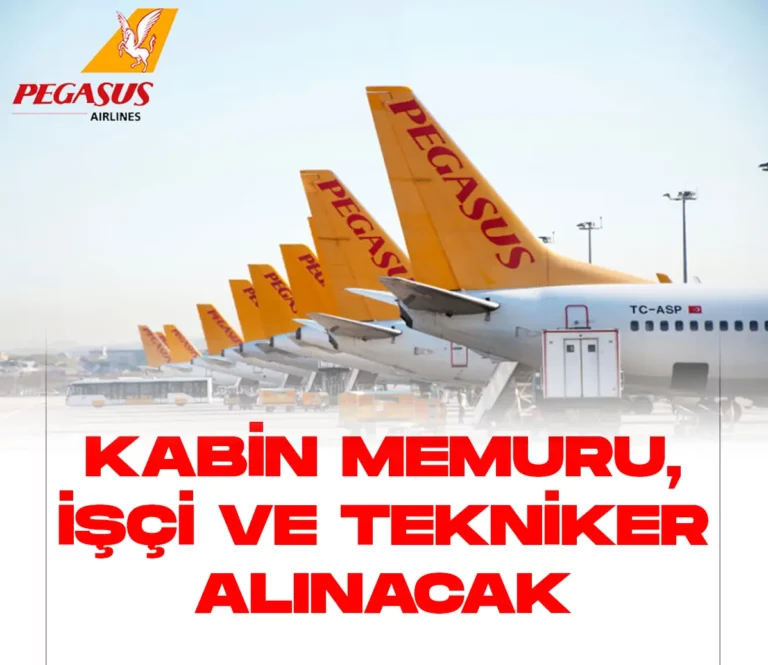 Pegasus Kabin Memuru, İşçi ve Tekniker alımları yapacağını duyurdu. Pegasus personel alımı başvuru şartları ve diğer detaylar...