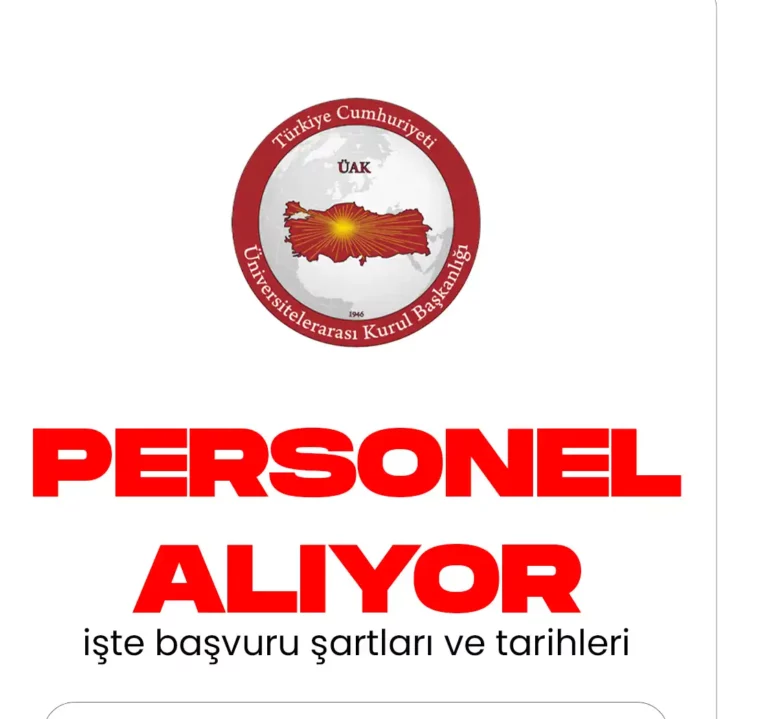 Üniversitelerarası Kurul Başkanlığı Personel Alımı yapacak.