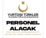 YTB personel alımı duyuruları yayımlandı. Yurtdışı Türkler ve Akraba Topluluklar Başkanlığı büro personeli, destek personeli ve tekniker alımı yapacak.