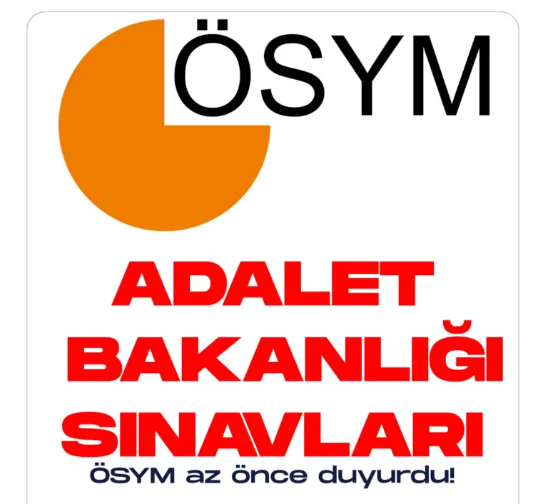 Adalet Bakanlığı sınavları sınav sonuçları az önce ÖSYM tarafından açıklandı