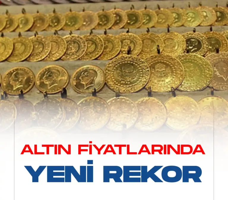 Altın fiyatlarında yeni rekor geldi.