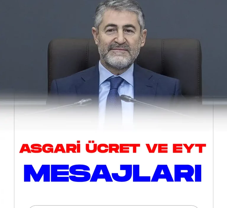 Asgari ücret ve EYT mesajları art arda geldi.