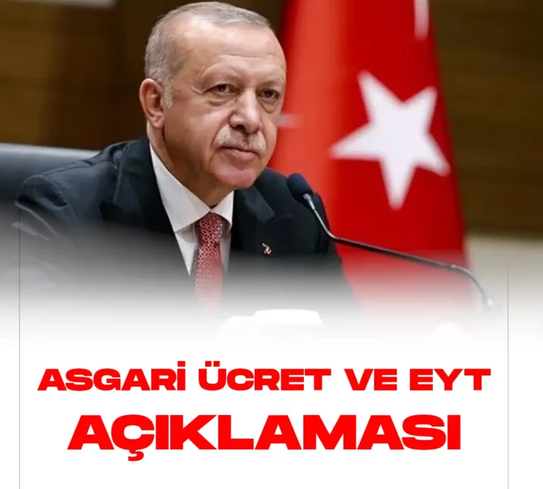 Asgari ücret ve EYT konusunda son dakika açıklamaları geldi.