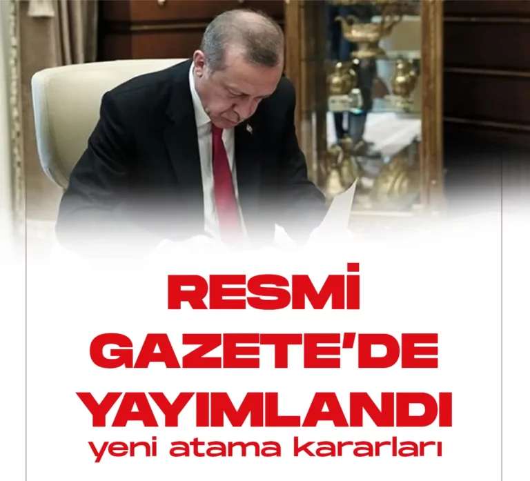 Atama kararları resmi gazetede yayımlandı