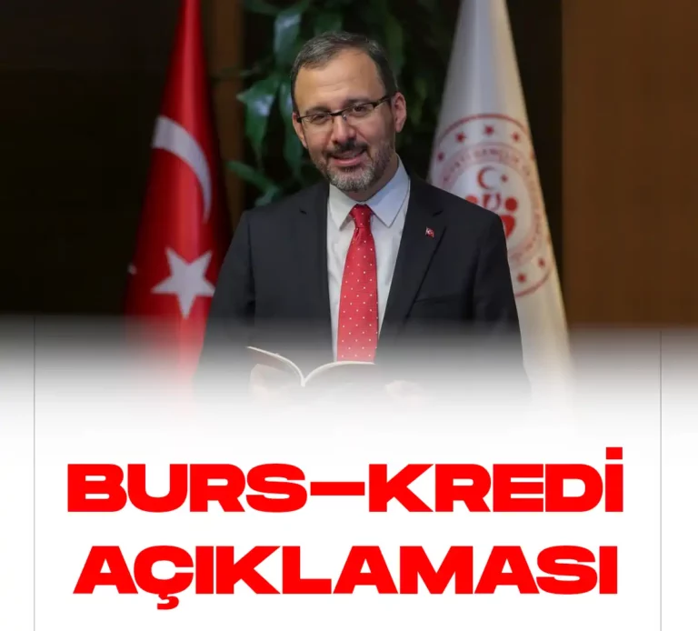 Burs ve kredi ödemeleri açıklaması geldi