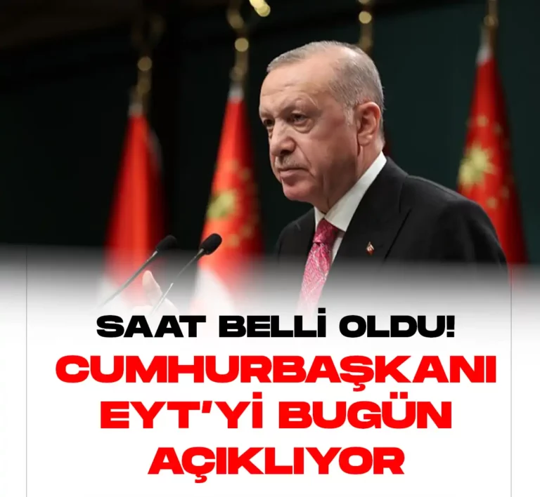 Son dakika EYT bugün açıklanacak